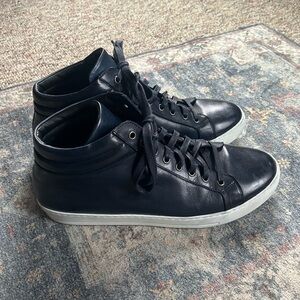 Paul Evans Navy High-Top Sneakers